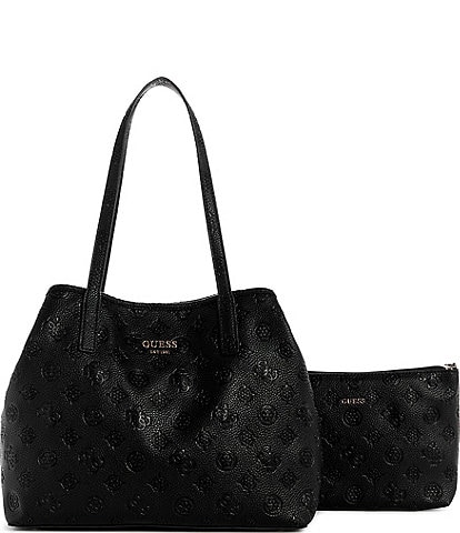 Guess Vikky Signature Logo 2 In 1 Tote Bag