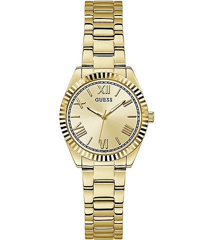 Guess Women's Analog Gold Tone Stainless Steel Bracelet 30mm Watch