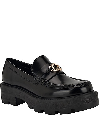 Guess Yanika Shiny Platform Loafers