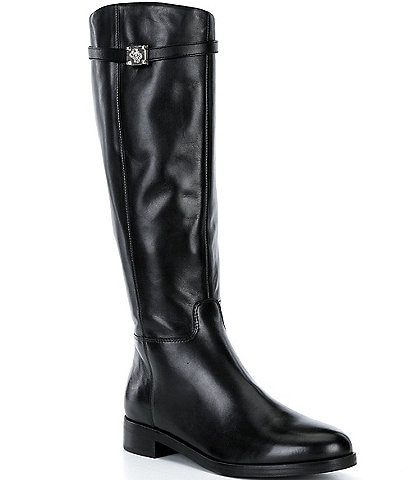 Guess Zoro Leather Tall Riding Boots