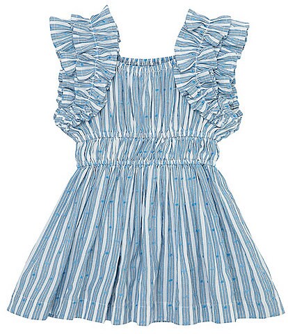 Habitual Baby Girls 12-24 Months Sleeveless Stripe Ruffle Dress