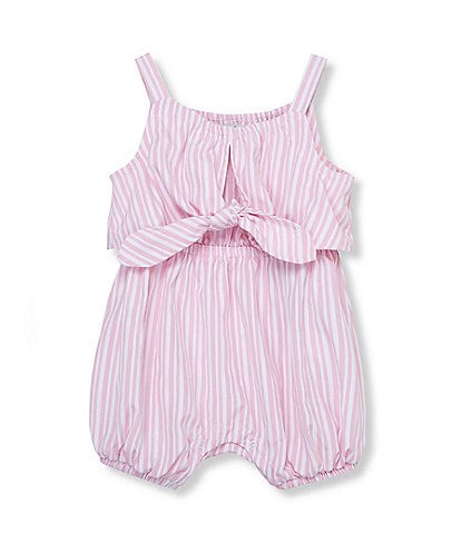 Habitual Baby Girls 12-24 Months Sleeveless Striped Tie-Front Romper