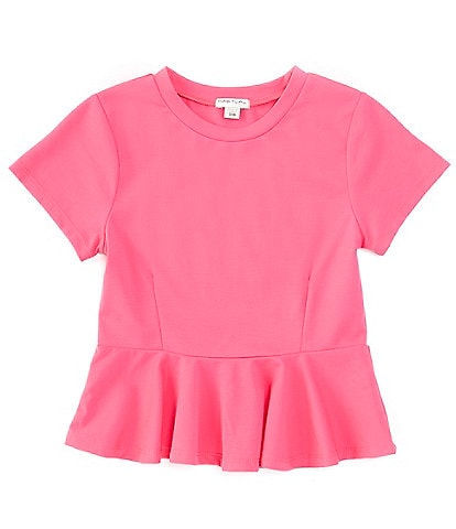 Habitual Big Girls 7-16 Short Sleeve Knit Top