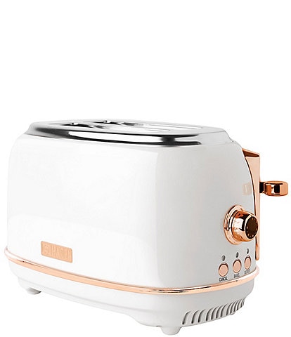 Haden Heritage 2 Slice Toaster Stainless Steel Wide Slot with Removable Crumb Tray and Control Settings