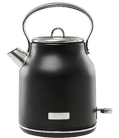 Haden Heritage 1.7 Liter Stainless Steel Cordless Electric Kettle with Auto Shut-Off and Boil-Dry