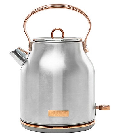Haden Heritage Stainless Steel Cordless Electric Kettle with Auto Shut-Off and Boil-Dry