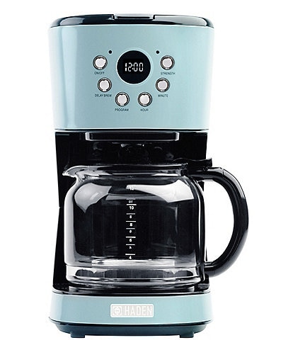 Haden Modern 12-Cup Programmable Drip Coffee Maker with Strength Control and Timer