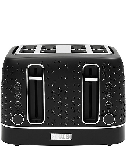 Haden Starbeck  4 Slice Toaster Wide Slot with Removable Crumb Tray, Variable Browning Control, and Settings
