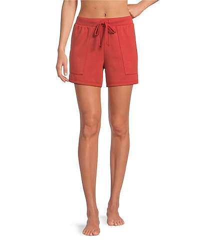 Half Moon by Modern Movement Knit Drawstring Tie Closure Coordinating Lounge Shorts