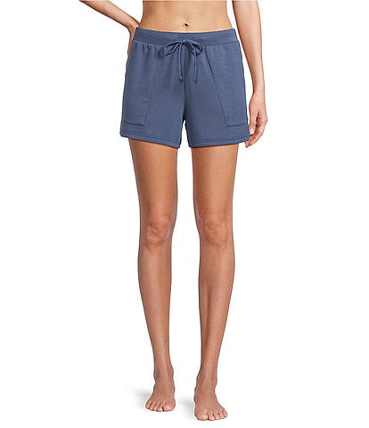 Half Moon by Modern Movement Knit Drawstring Tie Closure Coordinating Lounge Shorts