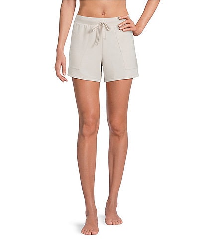 Half Moon by Modern Movement Knit Drawstring Tie Closure Coordinating Lounge Shorts