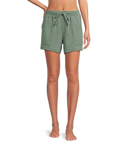 Half Moon by Modern Movement Knit Drawstring Tie Closure Coordinating Lounge Shorts