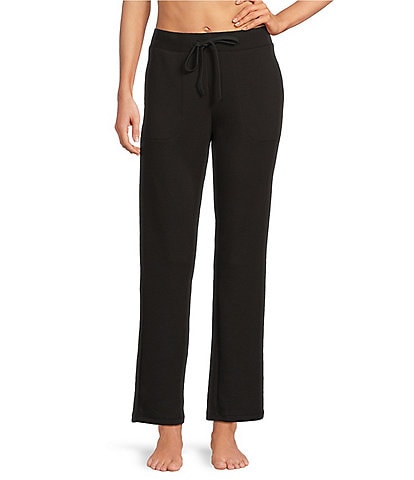 Half Moon by Modern Movement Solid Jersey Knit Drawstring Tie Coordinating Slim Lounge Pants