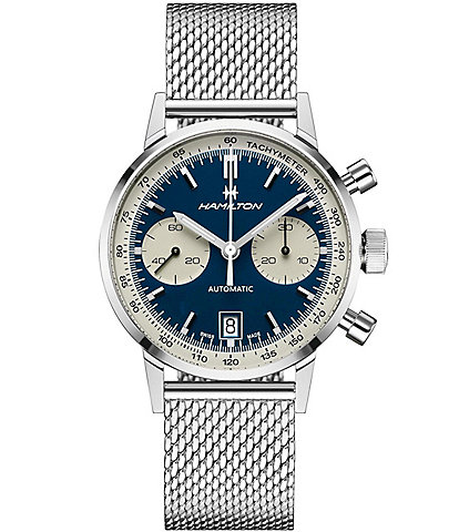Hamilton American Classic Intra-Matic Automatic Chronograph Blue Dial Bracelet Watch