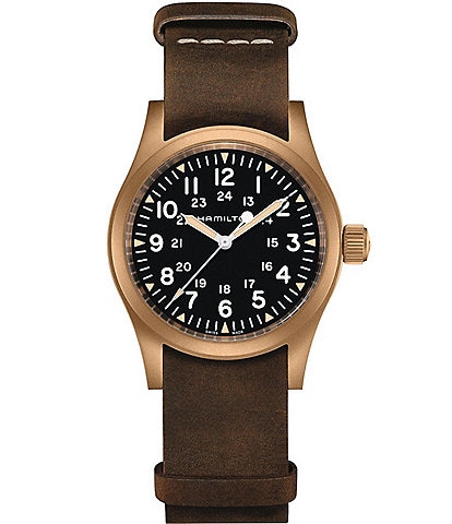 Hamilton Men's Khaki Field Mechanical NATO Strap Bracelet Watch