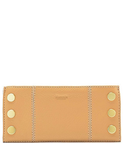 Hammitt 110 North Pebble Leather Studded Checkbook Wallet