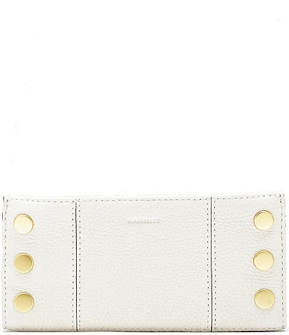 Hammitt 110 North Pebble Leather Studded Checkbook Wallet