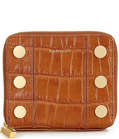 Hammitt 5 North Crocodile Embossed Compact Wallet