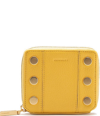 Hammitt 5 North Gold Studded Leather Wallet