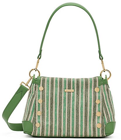Hammitt Bryant Medium Pickle Stripe Shoulder Bag