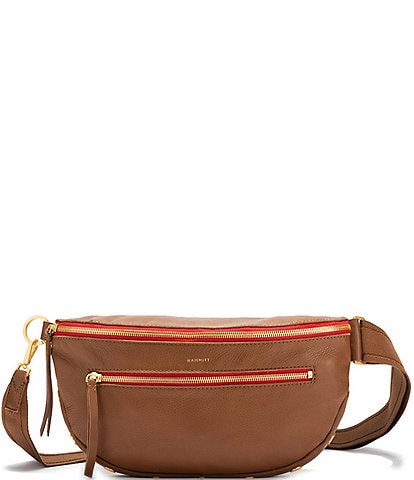 Hammitt Charles Large Gold Hardware Red Zipper Belt Bag