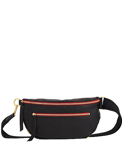 Hammitt Charles Large Gold Hardware Red Zipper Belt Bag
