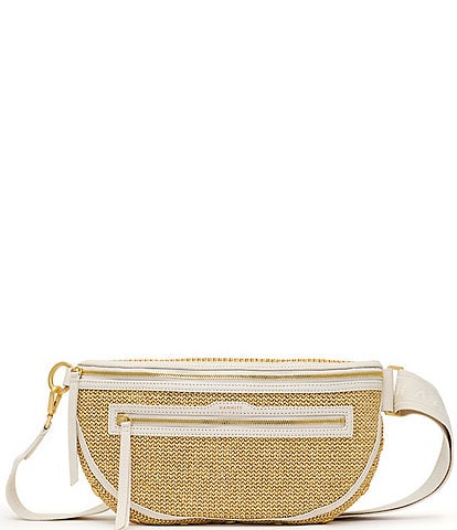 Hammitt Charles Raffia Large Sling Belt Bag