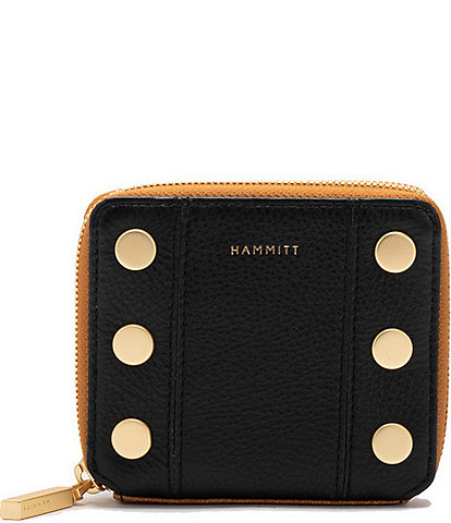 Hammitt Colorblock 5 North Gold Studded Leather Wallet