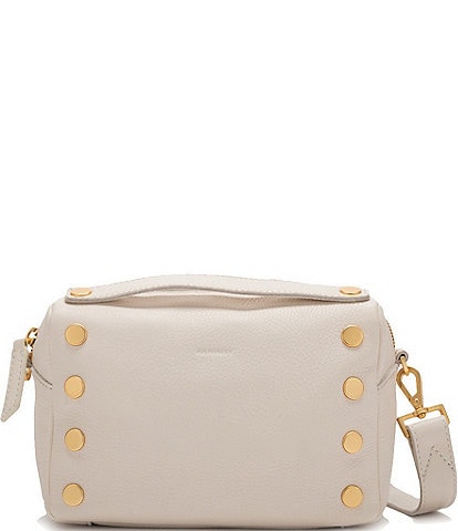 Hammitt Evan Gold Studded Pebbled Leather Crossbody Bag