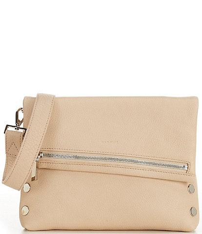 Hammitt Foldover VIP Medium Limestone/Silver Crossbody Bag