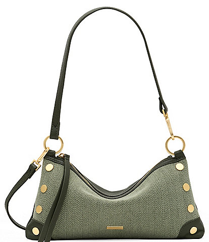 Hammitt Kyle Contrast Trim Studded Shoulder Bag