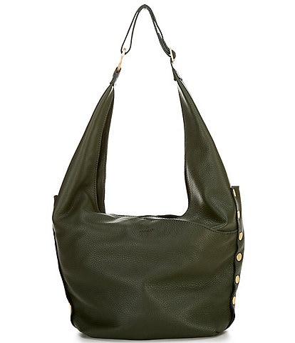 Hammitt Tom Gold Stud Slouchy Zip Hobo Bag