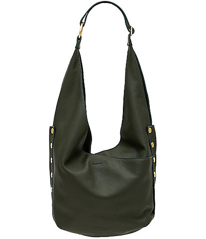 Hammitt Tom Gold Stud Slouchy Zip Hobo Bag