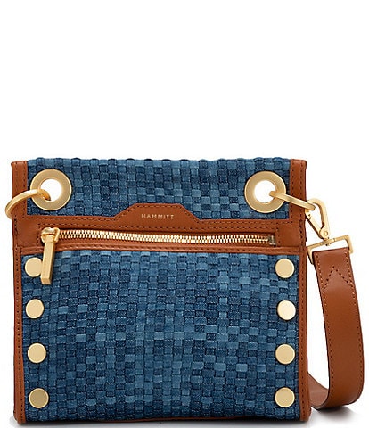 Hammitt Tony Small Mosaic Denim Crossbody Bag