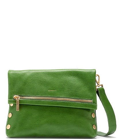 Hammitt VIP Medium Studded Green Leather Crossbody Bag