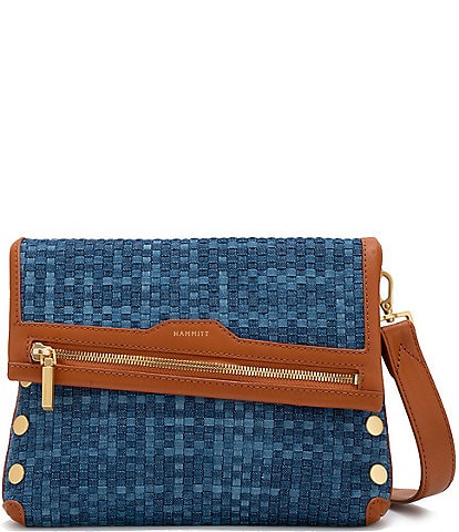 Hammitt VIP Mosaic Denim/Brushed Gold Crossbody Bag