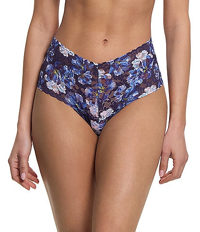 Hanky Panky Bring Me Flowers Retro Lace Thong Panty