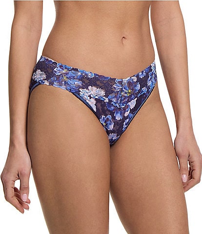 Hanky Panky Signature Lace Floral Printed V-Kini