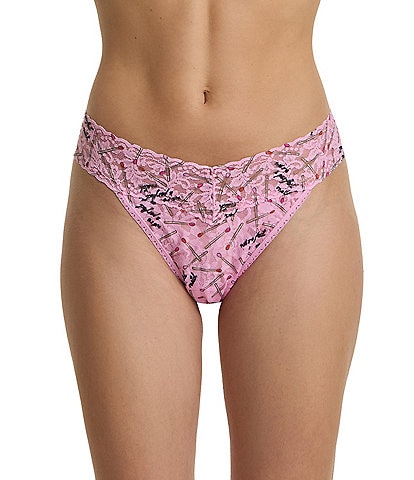 Hanky Panky Signature Lace® Original Rise Matchstick Printed Thong