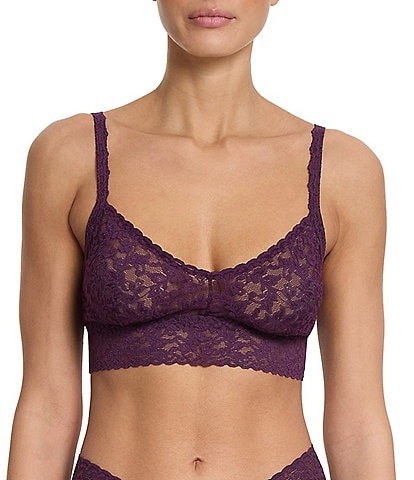 Hanky Panky V-Neck Retro Lace Unlined Bralette