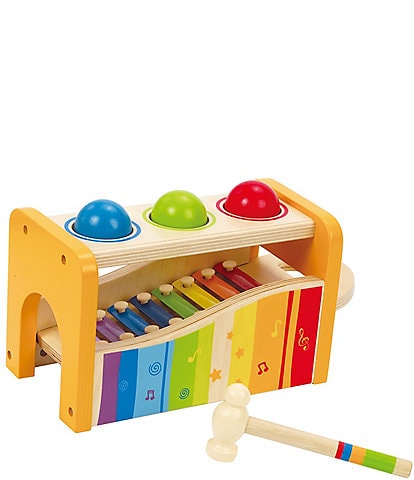 Hape Instrumental Pound And Tap Music Bench Toy