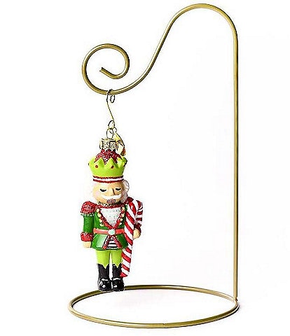 Happy Everything! Mr. Nutcracker Shaped Ornament With Gold Stand
