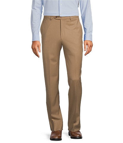 Hart Schaffner Marx Chicago Classic Fit Flat Front Super Stretch Pre-Tailored Dress Pants