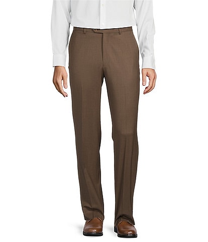 Hart Schaffner Marx Chicago Classic Fit Flat Front Super Stretch Pre-Tailored Dress Pants