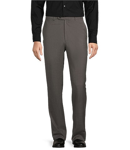 Hart Schaffner Marx Chicago Classic Fit Pre-Tailored Flat Front Super Stretch Dress Pants