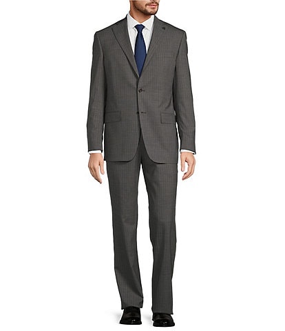 Hart Schaffner Marx Chicago Classic Fit Flat Front Stripe 2-Piece Suit