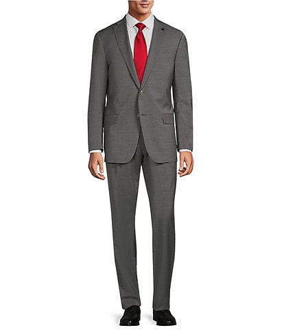 Hart Schaffner Marx Chicago Classic Fit Grey Fine Stripe 2-Piece Suit