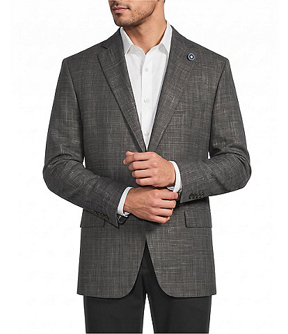 Hart Schaffner Marx Chicago Classic Fit Neat Pattern Wool-Blend Sport Coat