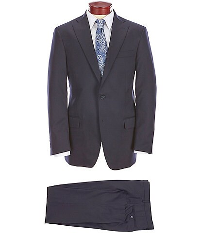 Hart Schaffner Marx Chicago Classic-Fit Solid Wool Blend Suit