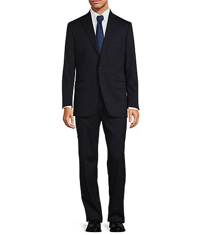Hart Schaffner Marx Chicago Classic-Fit Flat Front Solid 2-Piece Suit